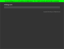 Tablet Screenshot of miblog.com